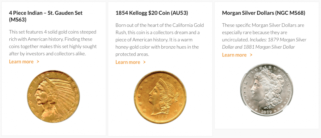 Noble Gold precious metals coins