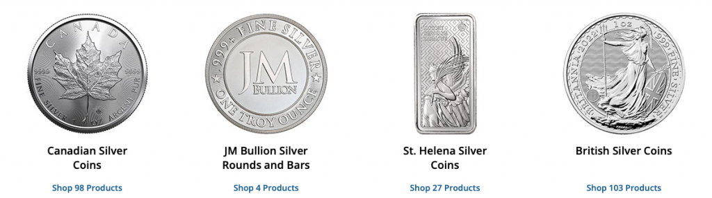 Silver rounds from JM Bullion
