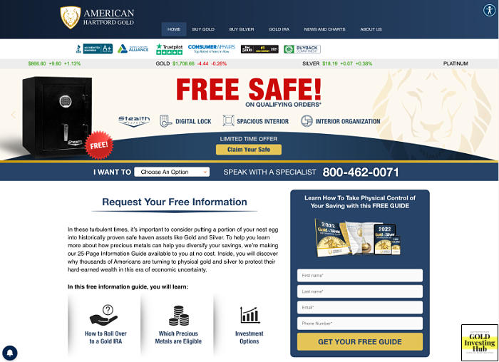 American Hartford website