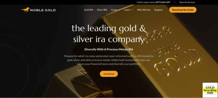Noble Gold website